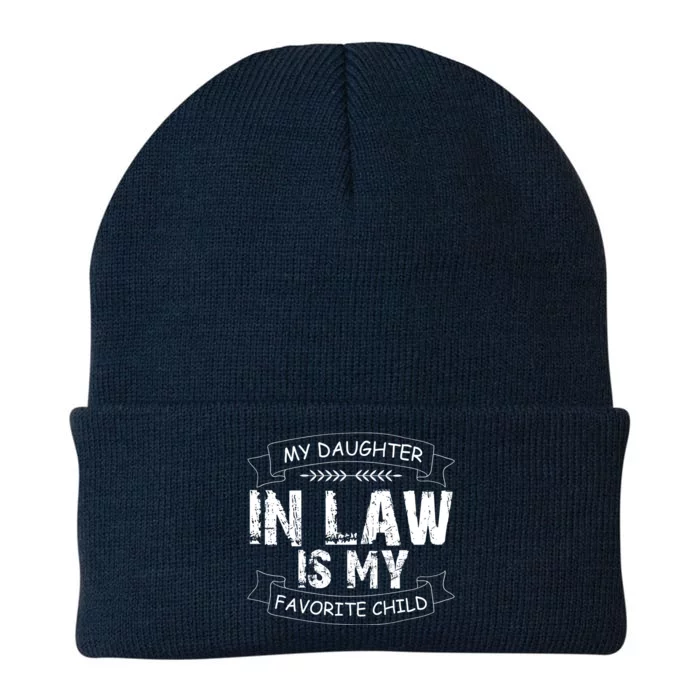 My Daughter In Law Is My Favorite Child Cute Gift Knit Cap Winter Beanie