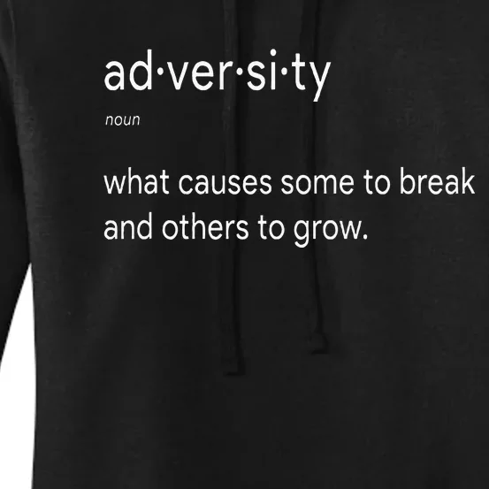 Motivational Definition Inspiration Adversity Women's Pullover Hoodie