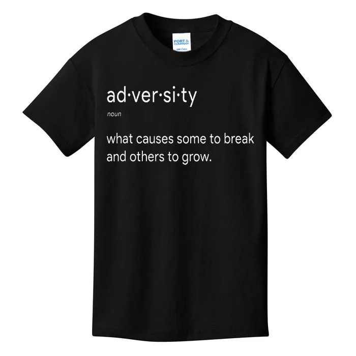 Motivational Definition Inspiration Adversity Kids T-Shirt