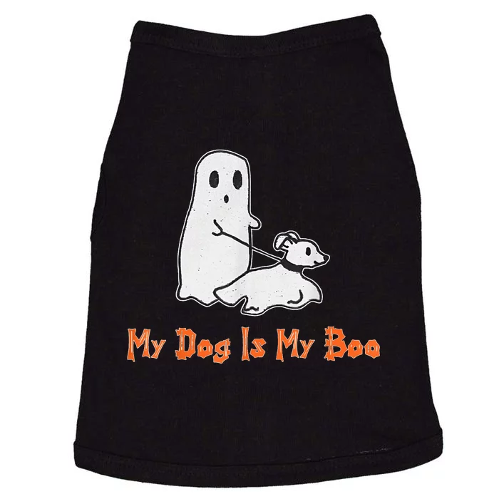 My Dog Is My Boo Ghost Halloween Dog Lover Doggie Tank