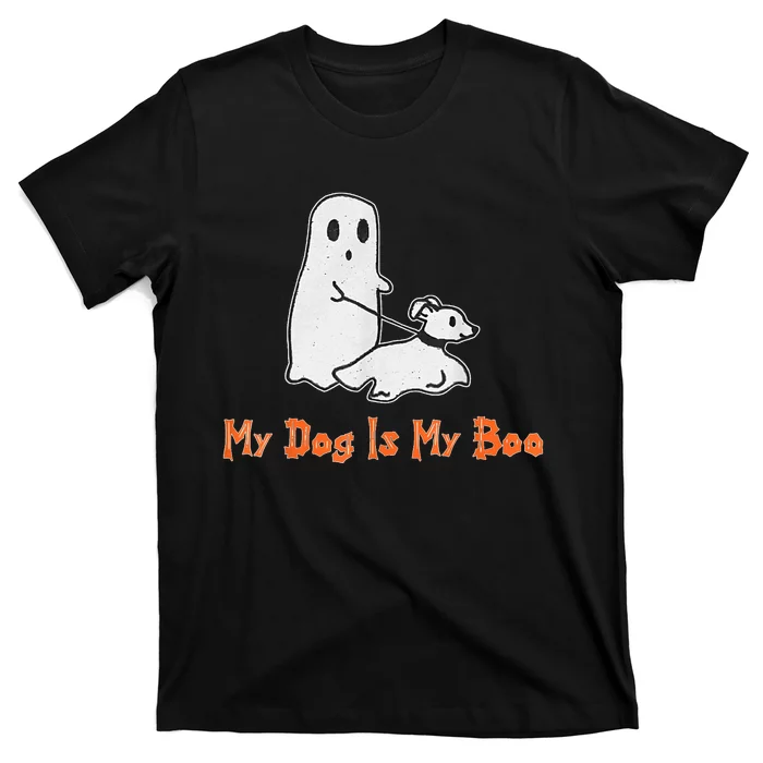 My Dog Is My Boo Ghost Halloween Dog Lover T-Shirt