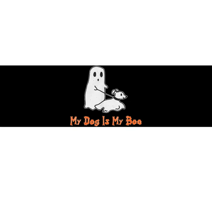 My Dog Is My Boo Ghost Halloween Dog Lover Bumper Sticker