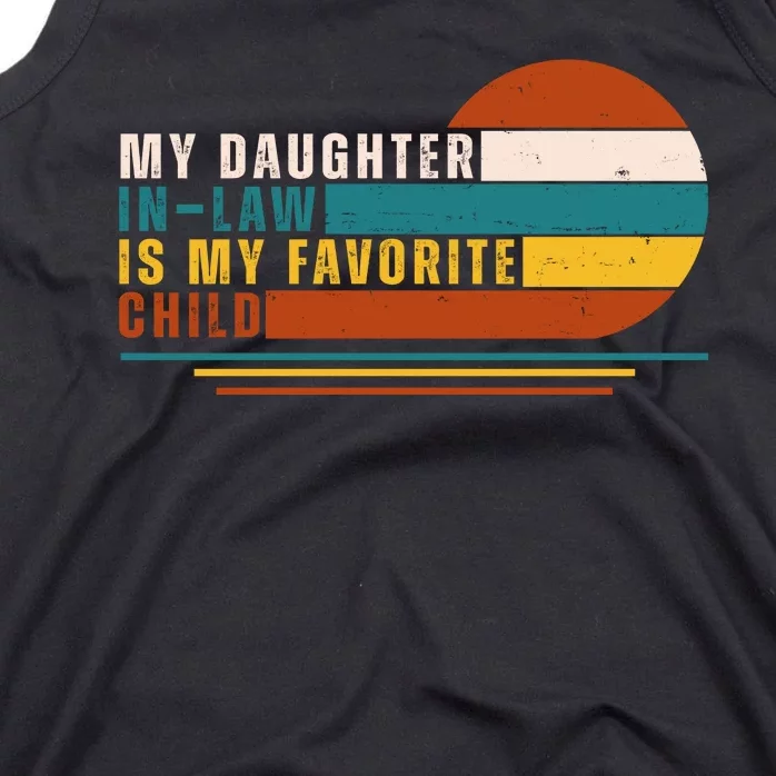 My Daughter In Law Is My Favorite Child Retro Sunset Tank Top