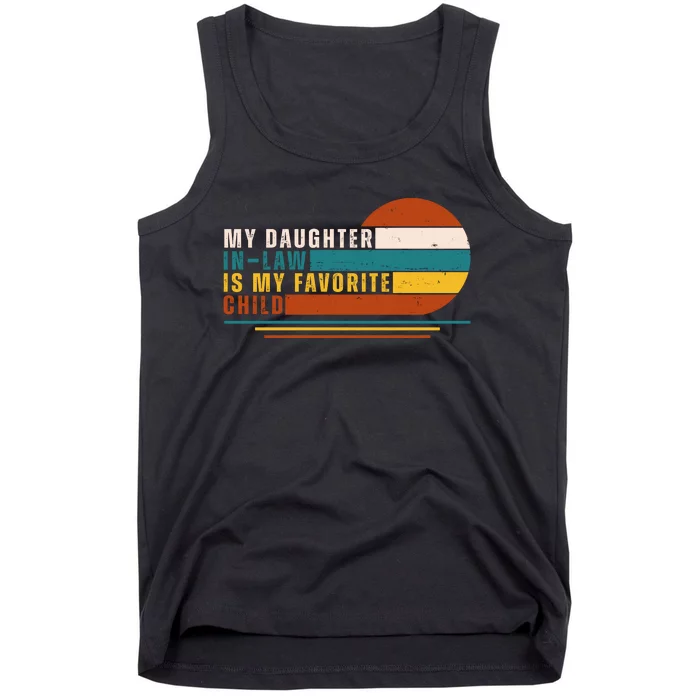 My Daughter In Law Is My Favorite Child Retro Sunset Tank Top