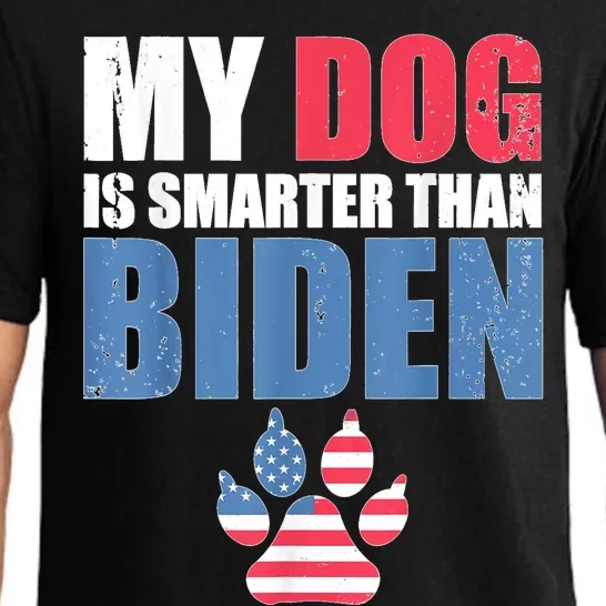 My Dog Is Smarter Than Your President Biden Funny Anti Biden Pajama Set