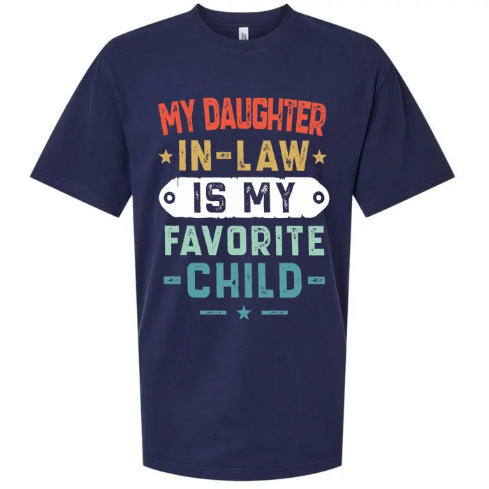 My Daughter In Law Is My Favorite Child Funny Family Gifts Sueded Cloud Jersey T-Shirt