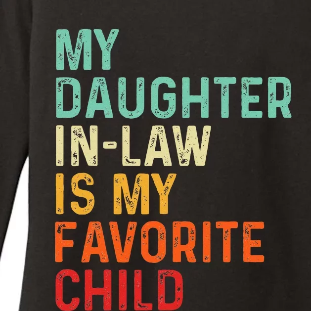 My Daughter In Law Is My Favorite Child Father's Day in Law Womens CVC Long Sleeve Shirt