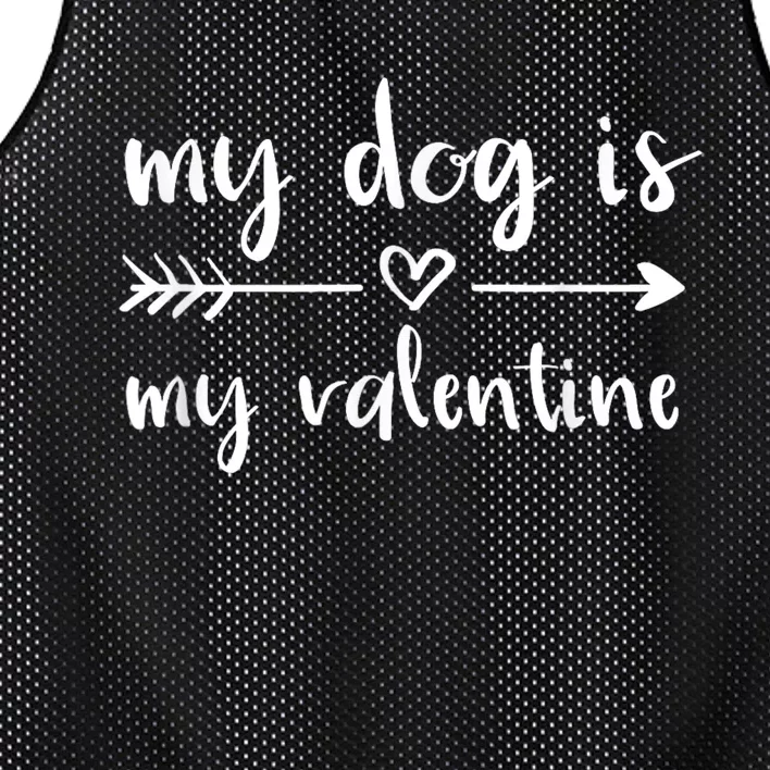 My Dog Is My Valentine ValentineS Day Dog Lover Dog Owner Mesh Reversible Basketball Jersey Tank