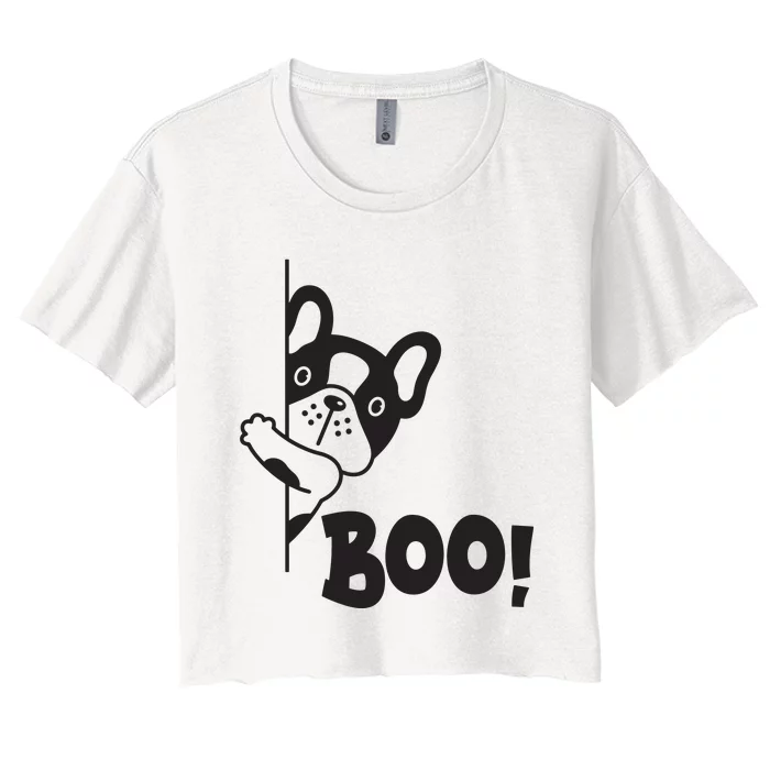 My Dog Is My Boo Women's Crop Top Tee