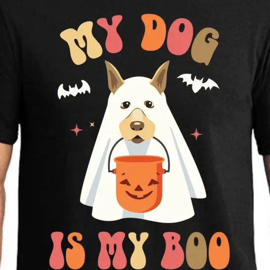 My Dog Is My Boo Funny Halloween Dog Lover Gift Pajama Set