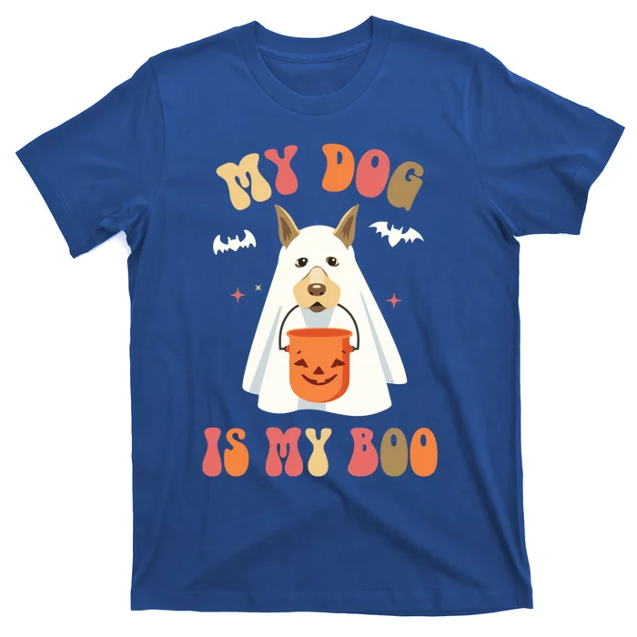 My Dog Is My Boo Funny Halloween Dog Lover Gift T-Shirt