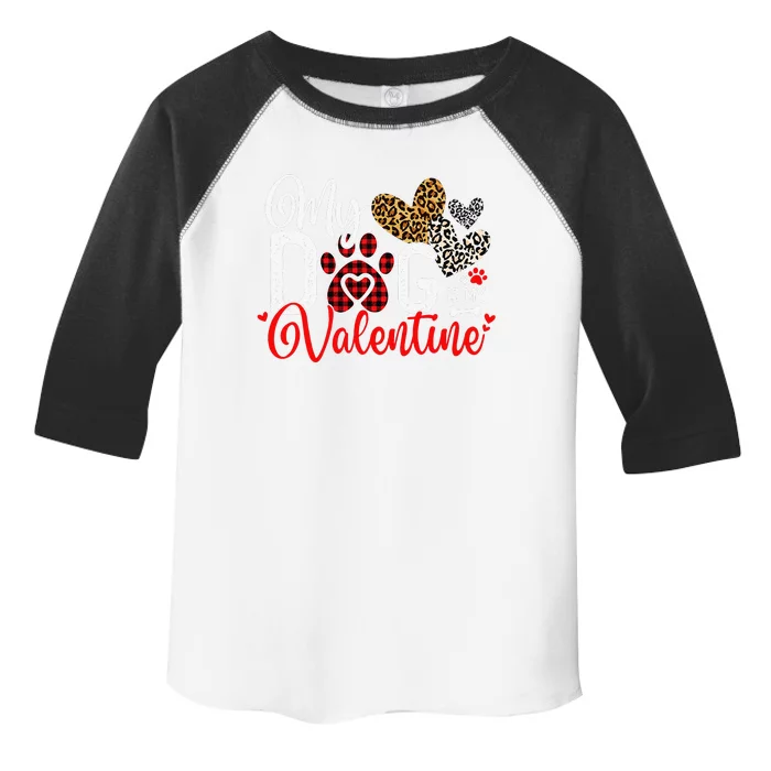 My Dog Is My Valentine Dog Valentines Day Costume Toddler Fine Jersey T-Shirt