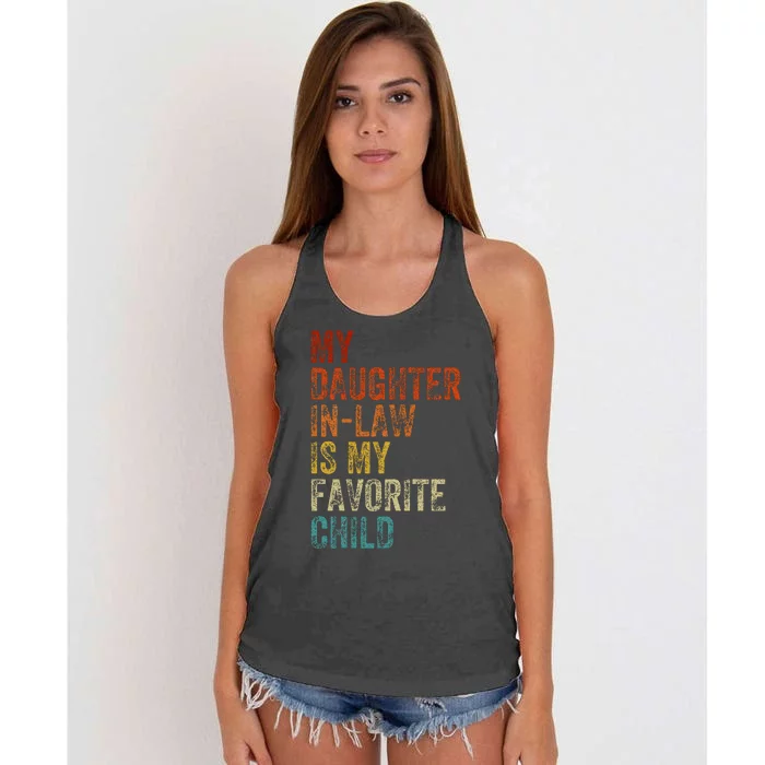 My Daughter In Law Is My Favorite Child Mother In Law Day Women's Knotted Racerback Tank