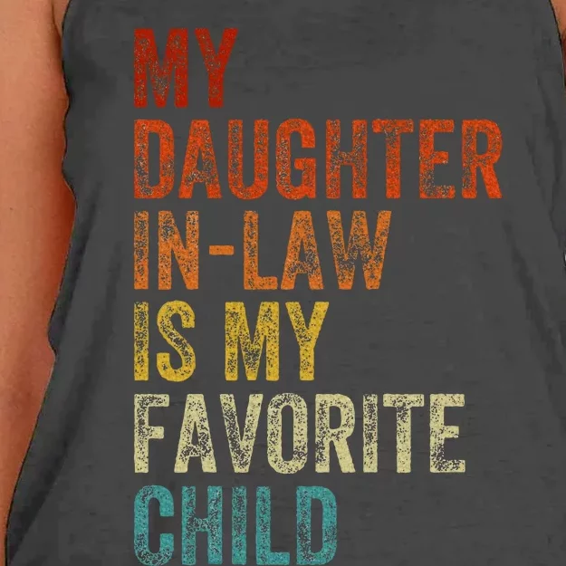 My Daughter In Law Is My Favorite Child Mother In Law Day Women's Knotted Racerback Tank