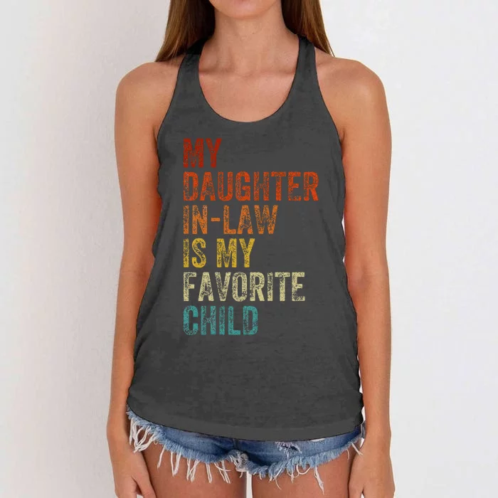 My Daughter In Law Is My Favorite Child Mother In Law Day Women's Knotted Racerback Tank