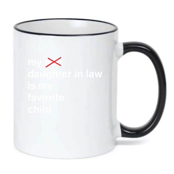 My Daughter In Law Is My Favorite Child Fathers Day In Law Black Color Changing Mug