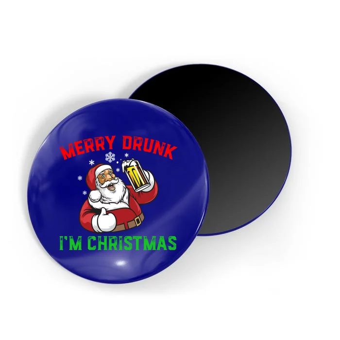 Merry Drunk IM Christmas Santa Ing Beer Gift Magnet