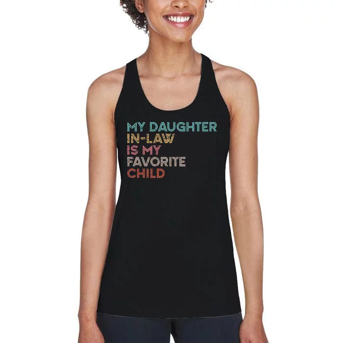 My Daughter In Law Is My Favorite Child Vintage Women's Racerback Tank