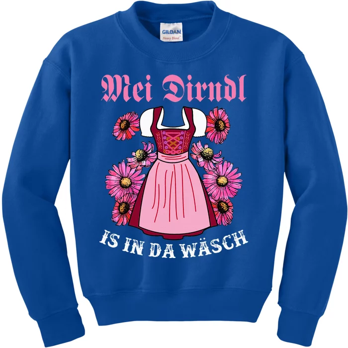 Mei Dirndl In Da Wasch Happy German Oktoberfest Kids Sweatshirt