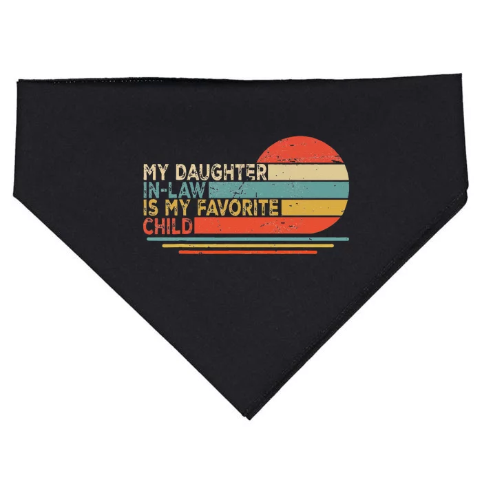 My Daughter In Law Is My Favorite Child Retro Vintage USA-Made Doggie Bandana