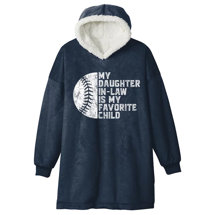 My Daughter In Law Is My Favorite Child Mother Baseball Hooded Wearable Blanket