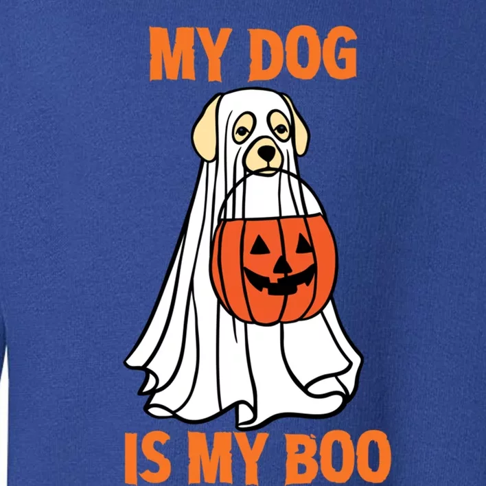 My Dog Is My Boo Happy Halloween Dog Animal Costume Funny Great Gift Toddler Sweatshirt