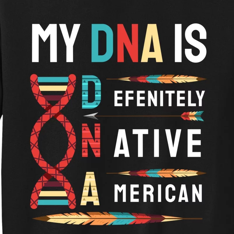 My Dna Is Defenitely Native American Funny Indian Lover Gift Sweatshirt