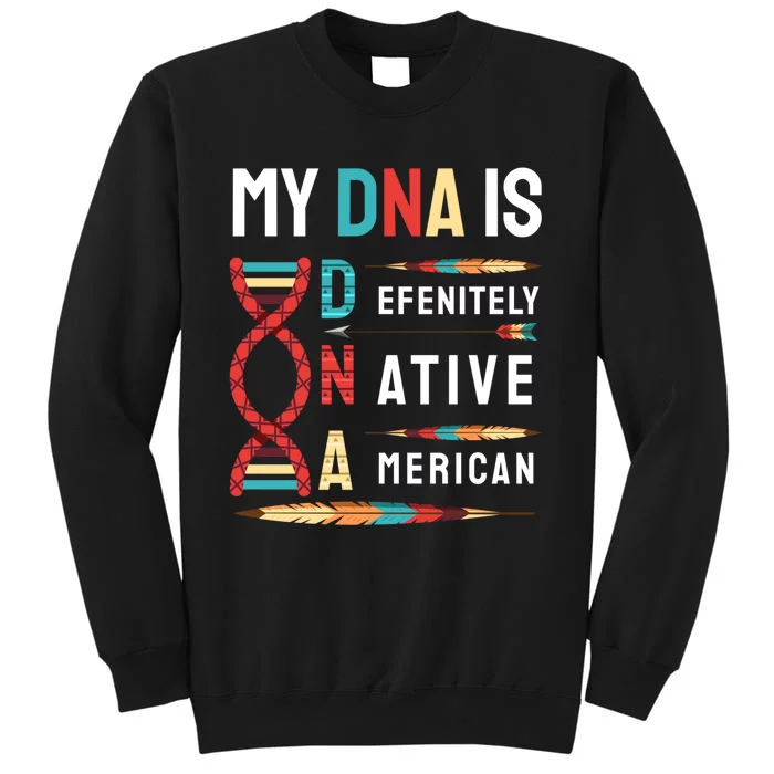 My Dna Is Defenitely Native American Funny Indian Lover Gift Sweatshirt