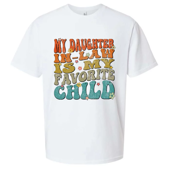 My Daughter Inlaw Is My Favorite Child Family Matching Sueded Cloud Jersey T-Shirt