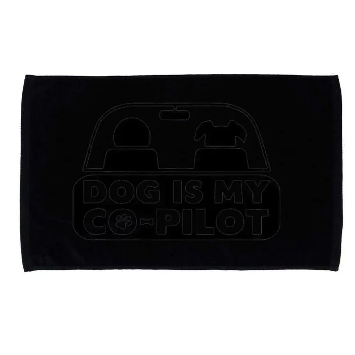 My Dog Is My CoPilot Funny Cute Microfiber Hand Towel