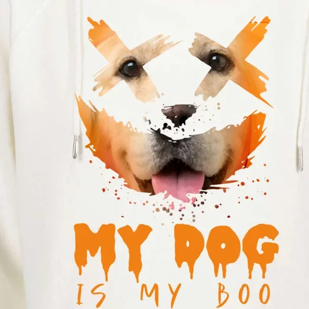 My Dog Is My Boo And Halloween Costume Idea Labrador Retriever Cool Gift Womens Funnel Neck Pullover Hood