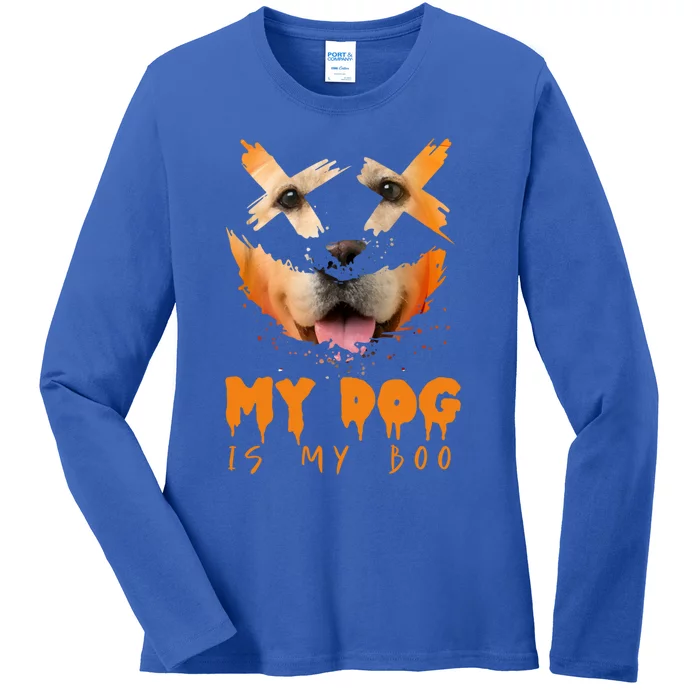 My Dog Is My Boo And Halloween Costume Idea Labrador Retriever Cool Gift Ladies Long Sleeve Shirt