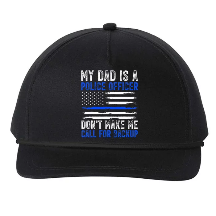 My Dad Is A Police Officer Snapback Five-Panel Rope Hat