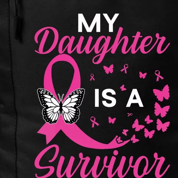 My Daughter Is A Survivor Breast Cancer Awareness Butterfly Daily Commute Backpack