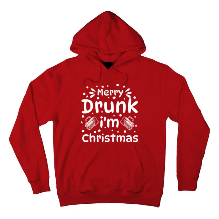 Merry Drunk I'm Christmas Funny Holiday Tall Hoodie