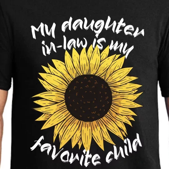 My Daughter In Law Is My Favorite Child Family Sunflower Pajama Set