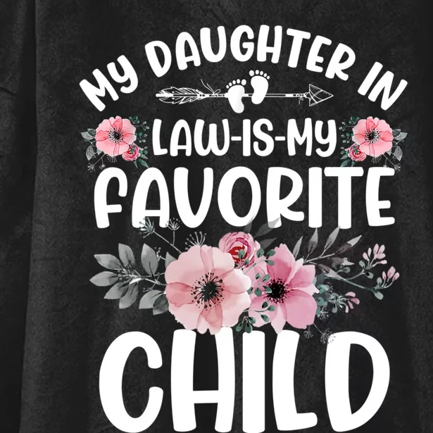 My Daughter In Law Is My Favorite Child Funny Fathers Day Hooded Wearable Blanket