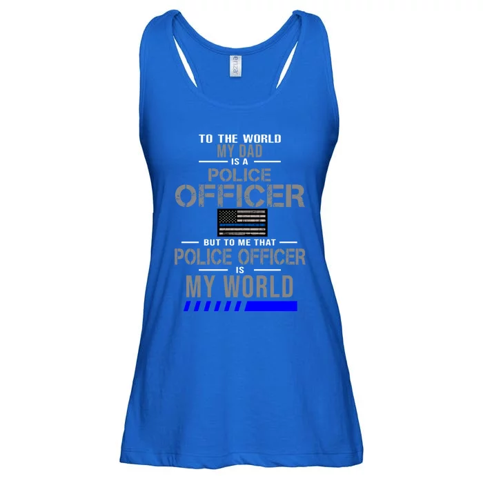 My Dad Is A Police Officer Gift Cute Gift Ladies Essential Flowy Tank