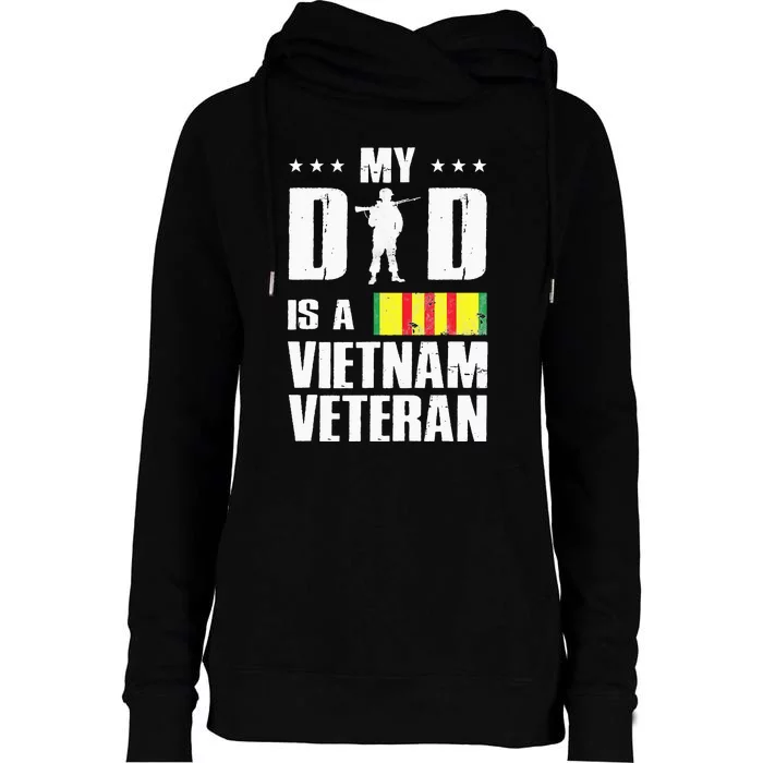 My Dad Is A Vietnam Veteran Womens Funnel Neck Pullover Hood