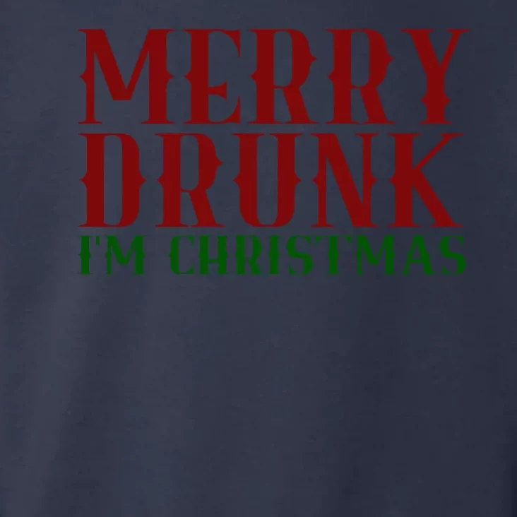 Merry Drunk Im Christmas Funny Holiday Toddler Hoodie