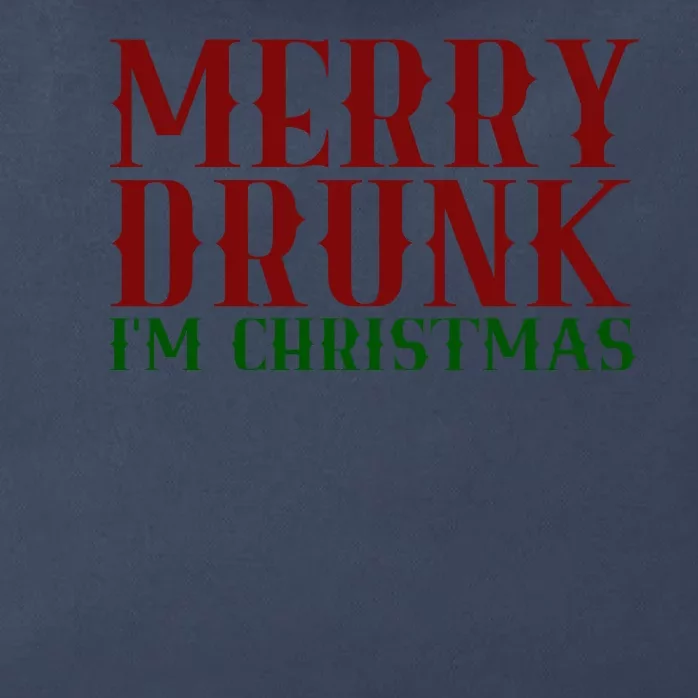 Merry Drunk Im Christmas Funny Holiday Zip Tote Bag