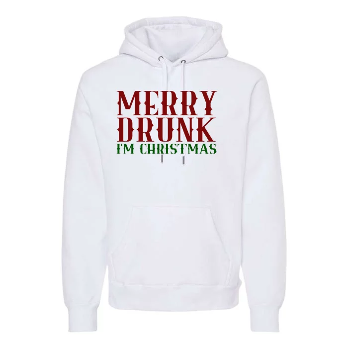 Merry Drunk Im Christmas Funny Holiday Premium Hoodie