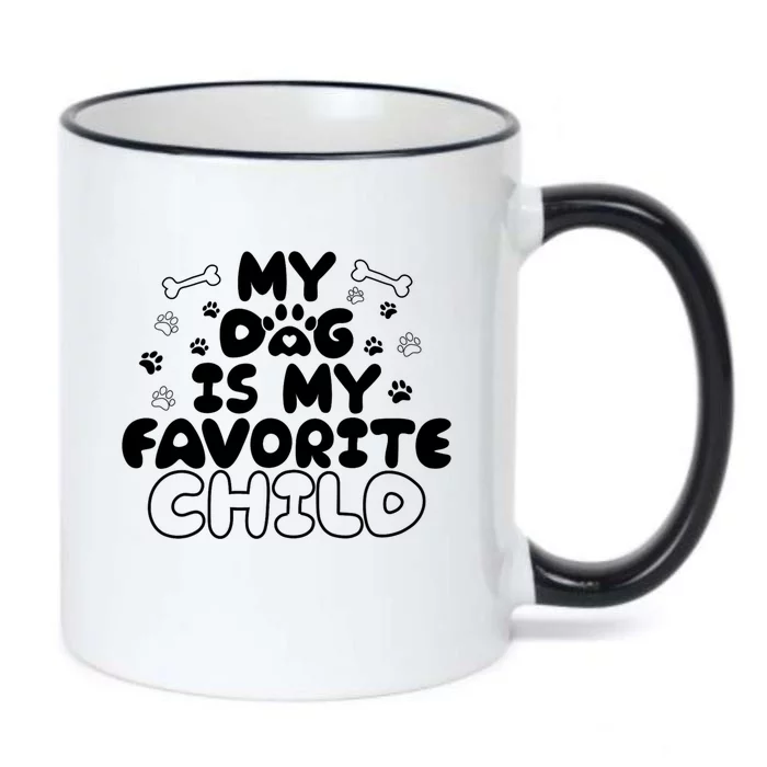 My Dog Is My Favorite Child Black Color Changing Mug