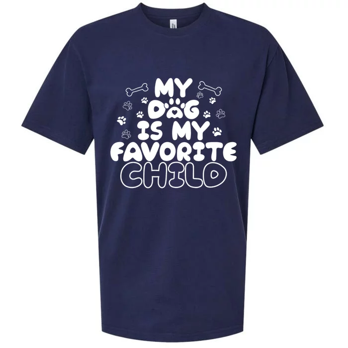 My Dog Is My Favorite Child Sueded Cloud Jersey T-Shirt