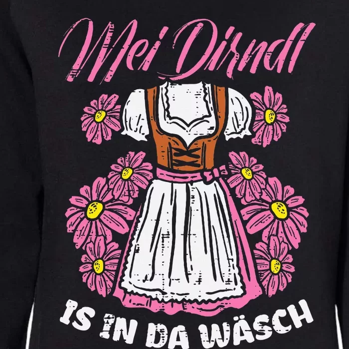 Mei Dirndl In Da Wasch Oktoberfest Funny German Womens California Wash Sweatshirt