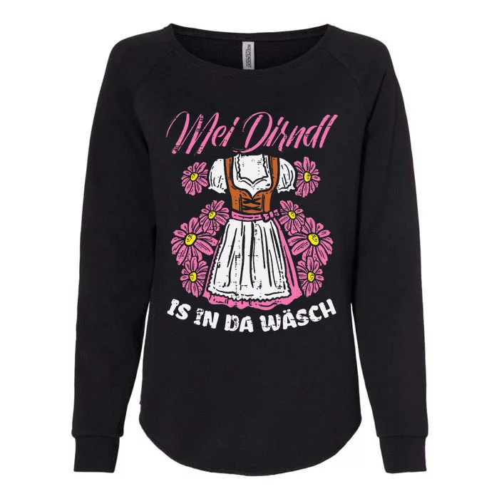 Mei Dirndl In Da Wasch Oktoberfest Funny German Womens California Wash Sweatshirt