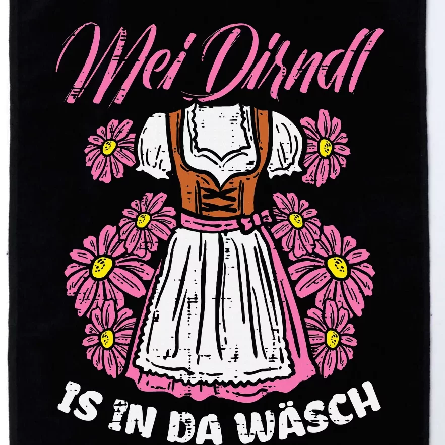 Mei Dirndl In Da Wasch Oktoberfest Funny German Platinum Collection Golf Towel