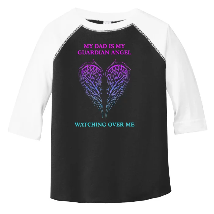 My Daddy Is My Guardian Angel Watching Over Me Toddler Fine Jersey T-Shirt