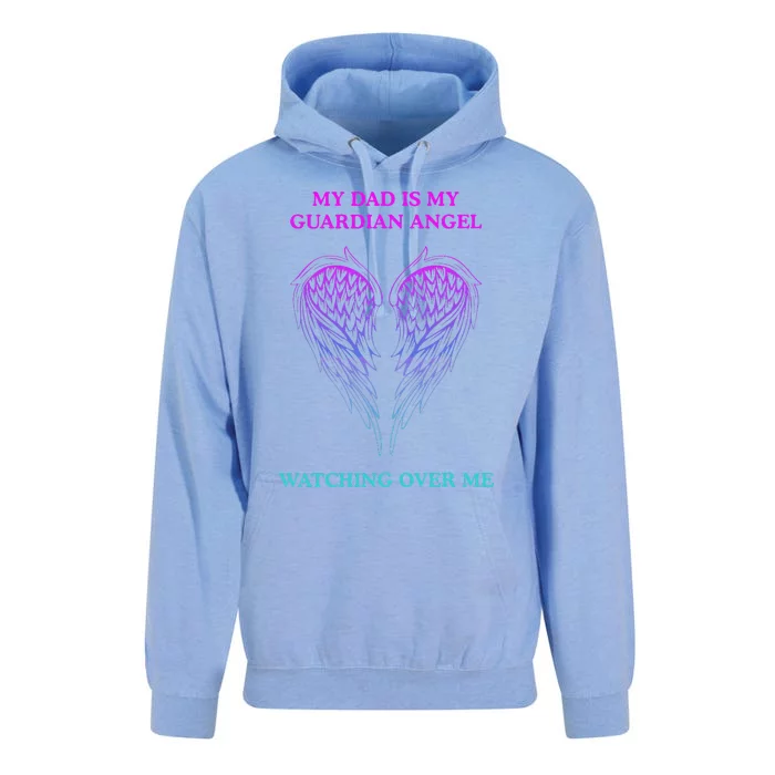 My Daddy Is My Guardian Angel Watching Over Me Unisex Surf Hoodie