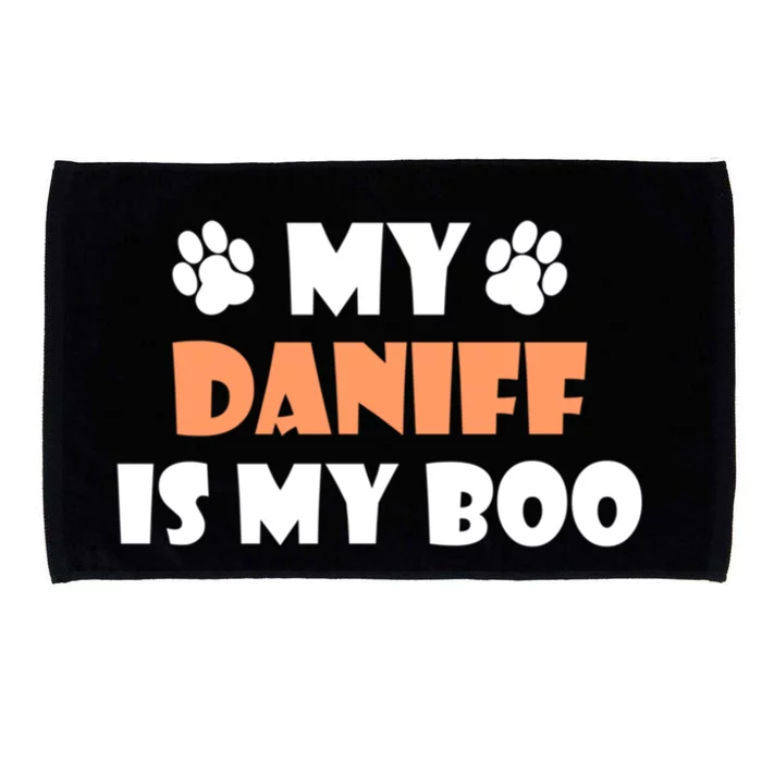 My Daniff Is My Boo Halloween Dog Owner Gift Microfiber Hand Towel